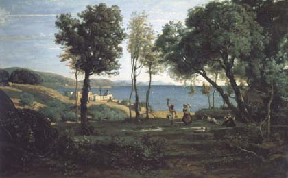 Jean Baptiste Camille  Corot Site des environs de Naple (mk11)